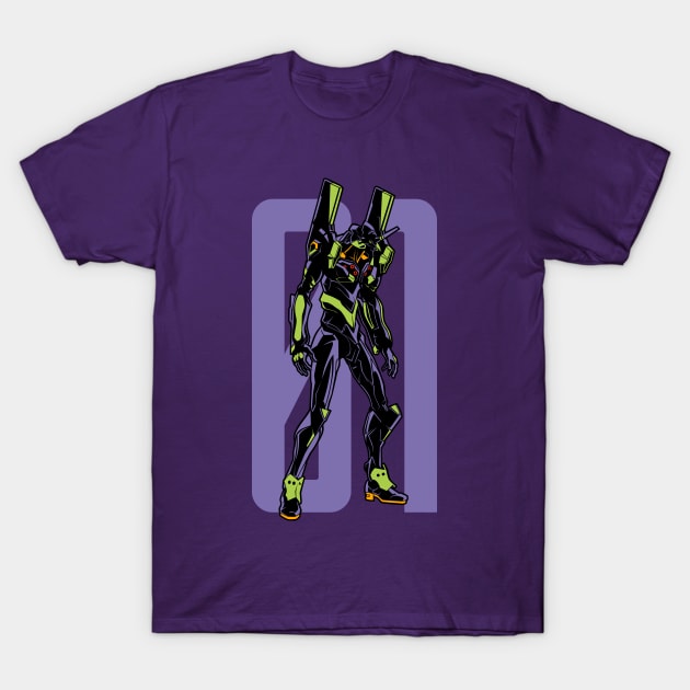 160 Eva 01 Robot T-Shirt by Yexart